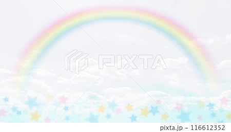 空と雲と星と虹の景色 空と雲と星と虹の景色 116612352