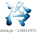 水しぶきの涼しげな「冷」のロゴ文字 116612972