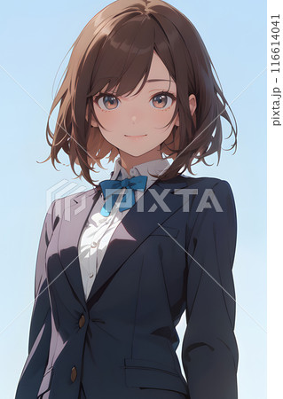 フォーマルな服を着た女性　スーツ　 116614041