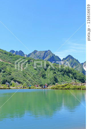 八方池と夏の北アルプス 116616659