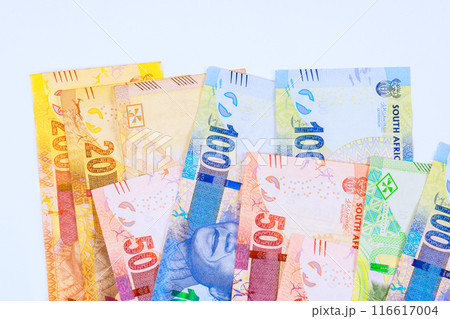 Banknotes denominated in rands cash notes are issued by South African national bank Banknotes denominated in rands cash notes are issued by South African national bank 116617004