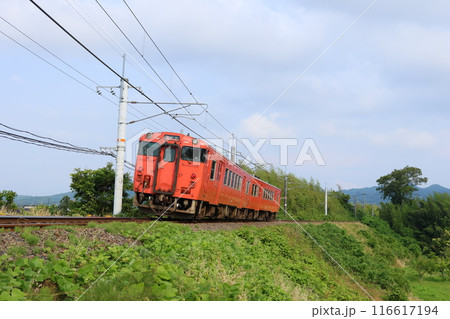 【JR西日本】キハ47形(山陰本線:直江〜荘原) 【JR西日本】キハ47形(山陰本線:直江〜荘原) 116617194