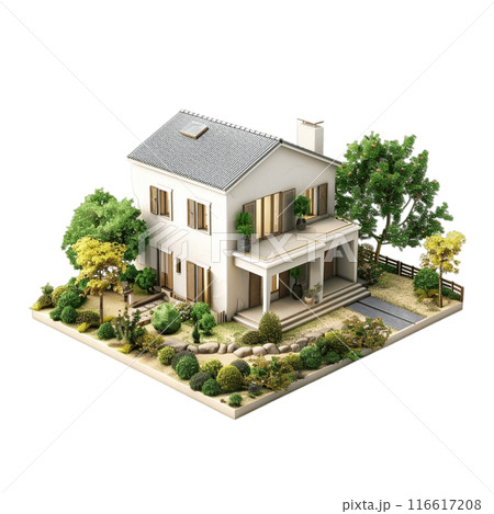 residential area with solar panels 116617208