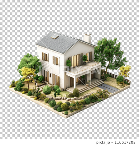 residential area with solar panels 116617208