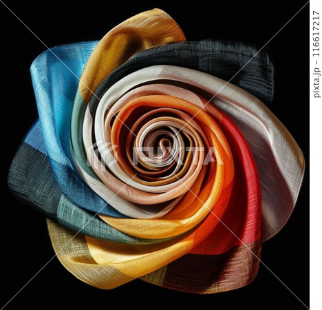 spiral swirl   on a black background 116617217
