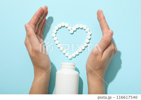 The drug in the form of tablets for the heart. The drug in the form of tablets for the heart. 116617540