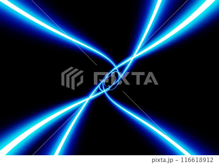 青い光線と黒背景 青い光線と黒背景 116618912