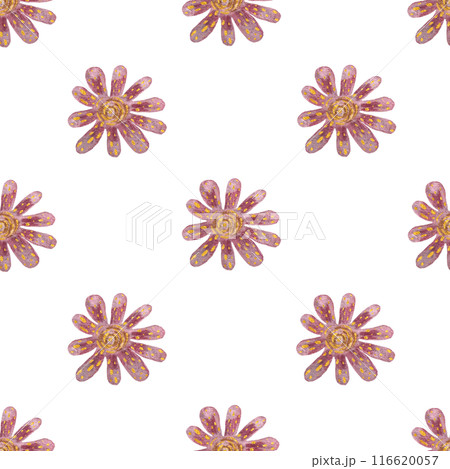 Sea polyp, flower watercolor hand-drawn seamless pattern isolated on white. High quality illustration for wallpaper, notebooks, scrapbooking, wrapping paper, cards, textile, diving ads design 116620057