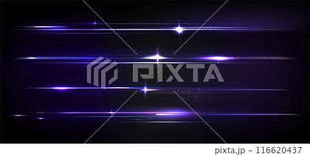 Blue and purple line with light flare Blue and purple line with light flare 116620437