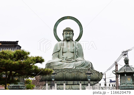 高岡大仏 日本三大佛 阿弥陀如来坐像 日本一の美男 富山県観光スポット 高岡大仏 日本三大佛 阿弥陀如来坐像 日本一の美男 富山県観光スポット 116620479