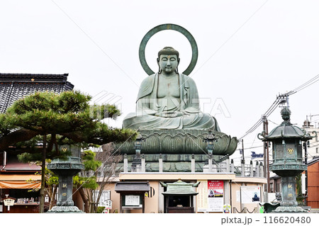 高岡大仏　日本三大佛　阿弥陀如来坐像　日本一の美男　富山県観光スポット　 116620480