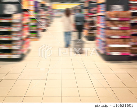 Supermarket, abstract blur as background. 116621603