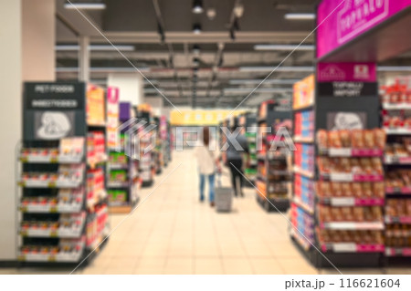 Supermarket, abstract blur as background. 116621604