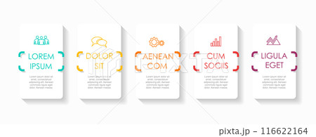 Infographic design template with place for your data. Vector illustration. 116622164