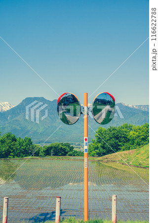 田舎のカーブミラー【北安曇郡池田町】 116622788