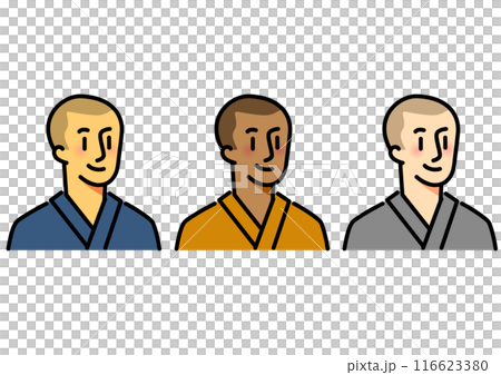 Set of simple male icons 116623380