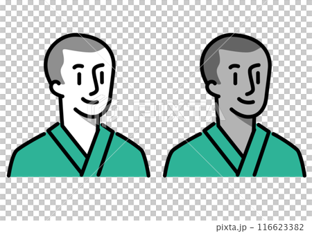 Set of simple male icons 116623382