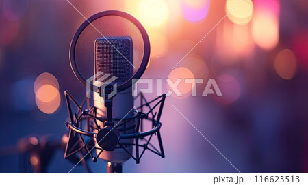 Recording microphone. Generative AI 116623513