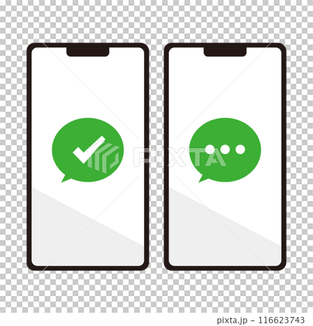Social media app and smartphone illustration 116623743
