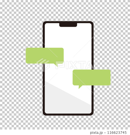 Social media app and smartphone illustration Social media app and smartphone illustration 116623745