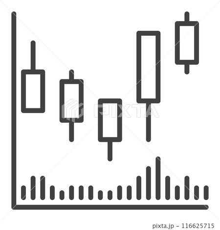Technical Analysis vector Candlestick outline...のイラスト素材 [116625715] - PIXTA