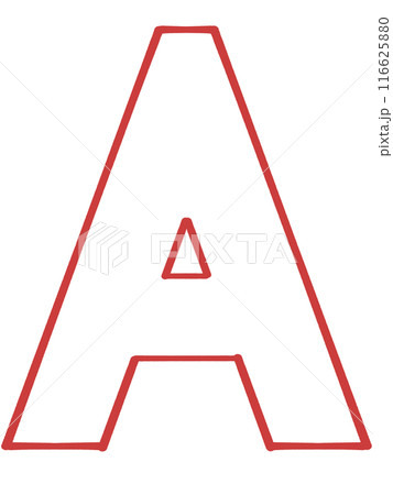 シンプルなアルファベットAのイラスト素材 116625880