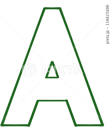 シンプルなアルファベットAのイラスト素材 116625886