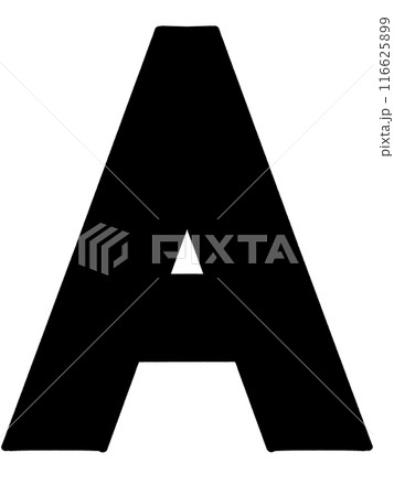 シンプルなアルファベットAのイラスト素材 116625899