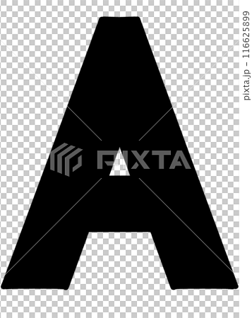 シンプルなアルファベットAのイラスト素材 116625899