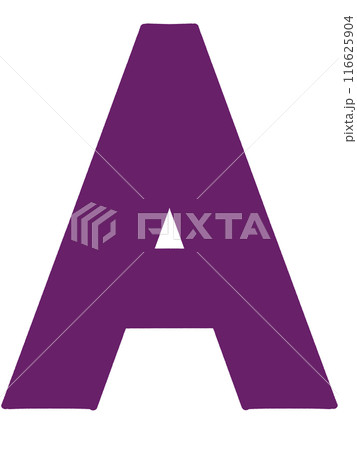 シンプルなアルファベットAのイラスト素材 シンプルなアルファベットAのイラスト素材 116625904