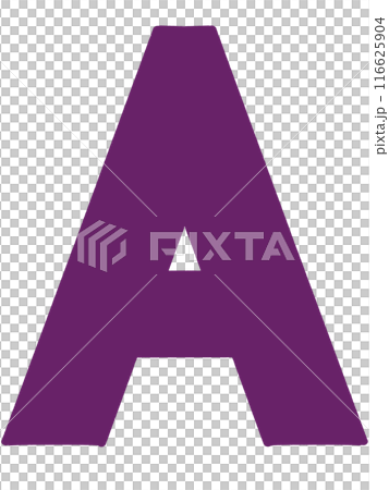 シンプルなアルファベットAのイラスト素材 シンプルなアルファベットAのイラスト素材 116625904