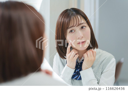 女子高生の美容スキンケア 女子高生の美容スキンケア 116626436