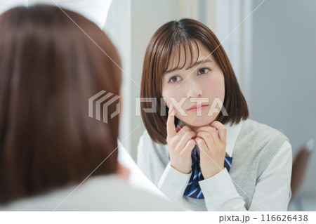 女子高生の美容スキンケア 女子高生の美容スキンケア 116626438