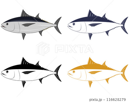 横から見たクロマグロ 横から見たクロマグロ 116628279