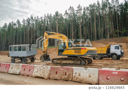 highway repair, new road construction, special equipment for highway repair highway repair, new road construction, special equipment for highway repair 116629665