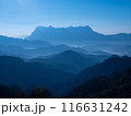 Doi Luang Chiang Dao mountain at dawn with blue tone sunrise sky. Chiang Mai - Thailand 116631242