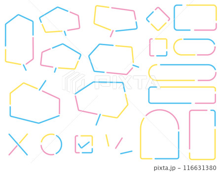 ゆるカワポップフレーム 116631380