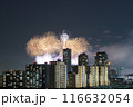 幕張の夜景と花火 116632054