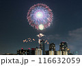 幕張の夜景と花火 116632059