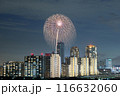 幕張の夜景と花火 116632060