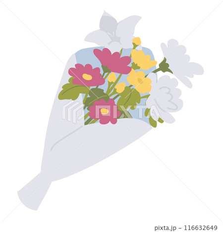 供花の花束のイラスト 116632649