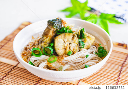 焼き茄子風ぶっかけ素麺 焼き茄子風ぶっかけ素麺 116632781