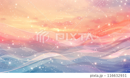 星が降り注ぐファンタジックな空 星が降り注ぐファンタジックな空 116632931