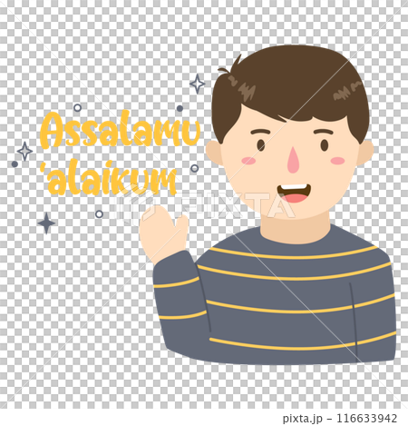 Muslim Saying Assalamualaikum  116633942