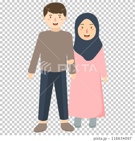 Muslim adult family or couple people  116634097