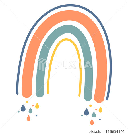 rainbow illustration  116634102