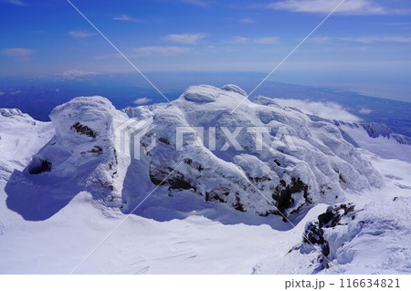 冬季鳥海山頂上からの 116634821
