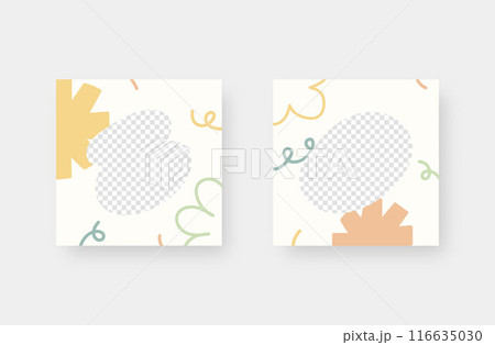 Social media post background. Minimalistic trendy backgrounds for branding, social media post, banner, cover, card. 116635030