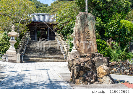 初秋の坂越　大避神社の参道　兵庫県赤穂市 116635692