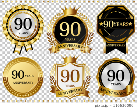 高級感のある90周年記念のエンブレムセット 高級感のある90周年記念のエンブレムセット 116636096